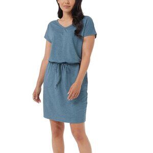 NEW 32 Degrees V-neck Dress | Teal/Green